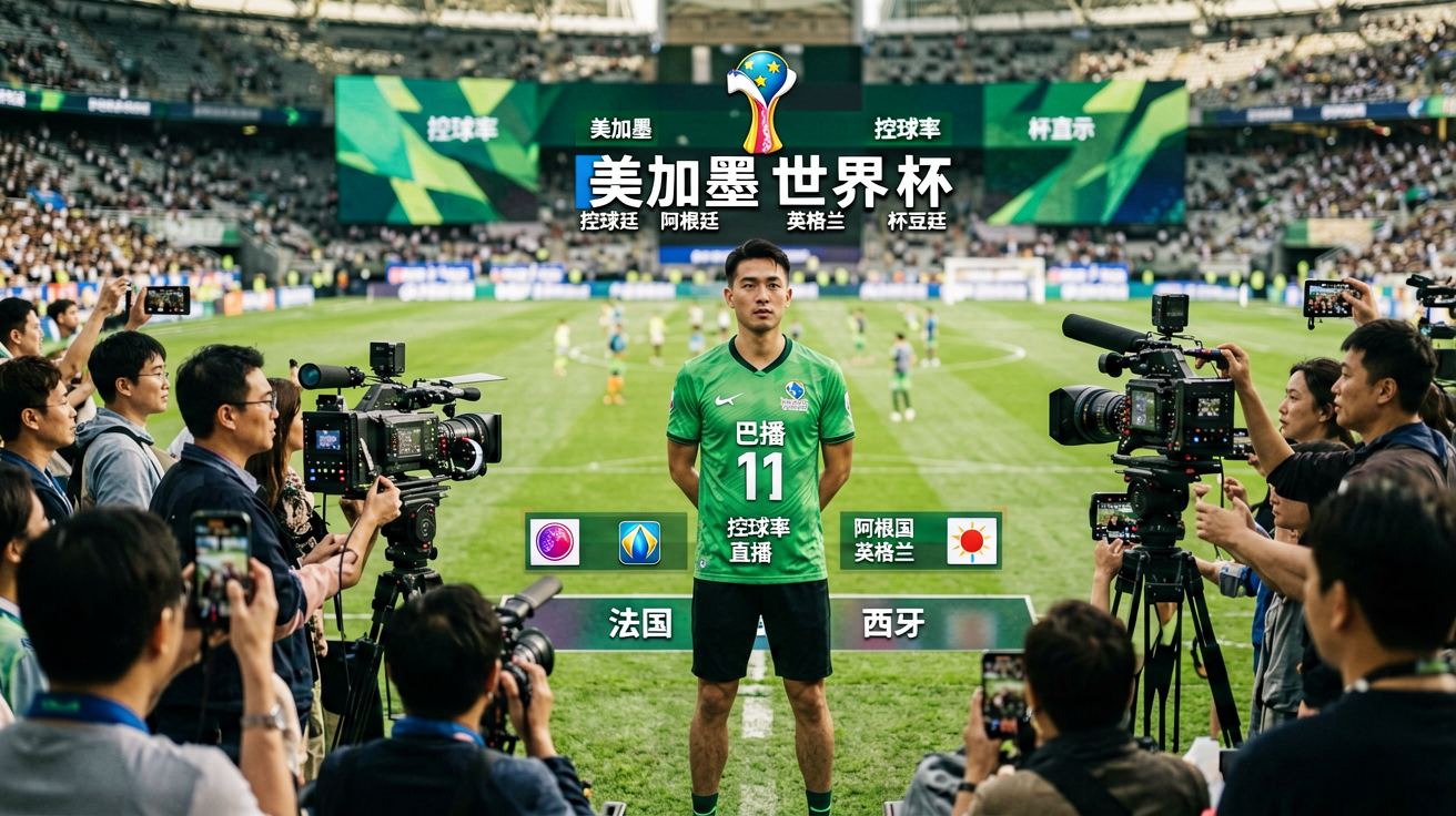 2026·美加墨世界杯直播画面、比分弹窗、控球率图表展示